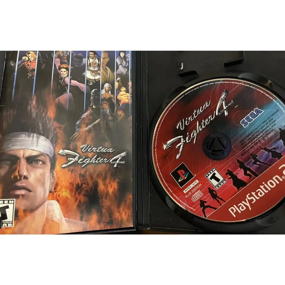 Virtua Fighter 4 Greatest Hits (Sony PlayStation 2, 2002) With Manuel And Case